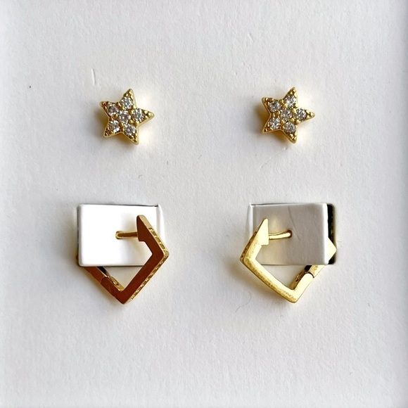 Madewell Cosmic Mismatched Earring Set - Picture 5 of 9